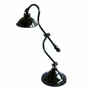 Schwarze Tischlampe (57 cm)