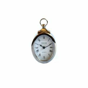 Silber Uhr für Dekoration (21 cm)