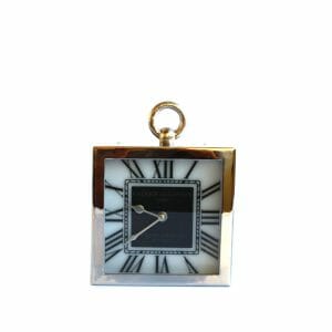 Silber Uhr für Dekoration (25 cm)