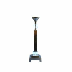 Kerzenhalter Silber + Glas (Größe: 56 cm)