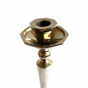 Kerzenhalter Silber (Größe: 52 cm)