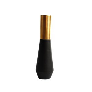 Schwarz-Gold Kerzenhalter (Größe: 30 cm)