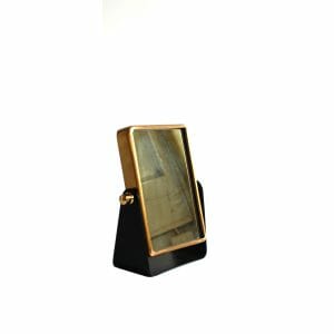 Kosmetikspiegel Schwarz-Gold (Größe: 23 cm)