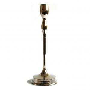 Vintage-Design 35 cm hoch Silber Kerzenhalter