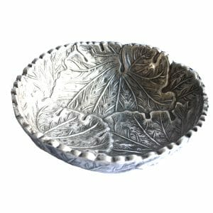Vintage-Design Silber Schale für Dekoration (25 cm)