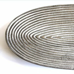 Vintage-Design Silber Schale für Dekoration (53 cm)
