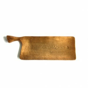 Vintage-Design Gold Schale für Dekoration (44 cm)