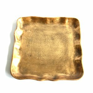 Vintage-Design Gold Schale für Dekoration (32 cm)