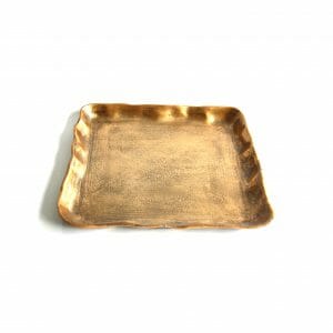 Vintage-Design Gold Schale für Dekoration (39 cm)